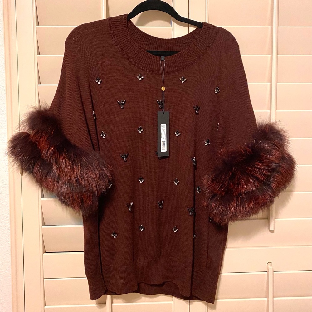 Kobi Halperin Burgundy/Red Sweater L